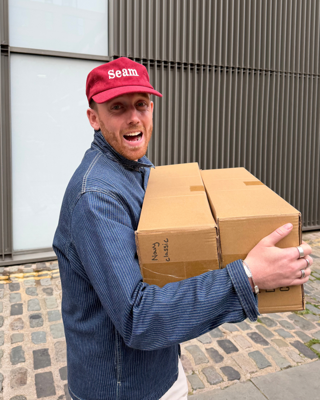 Vintage Corduroy Cap | Red