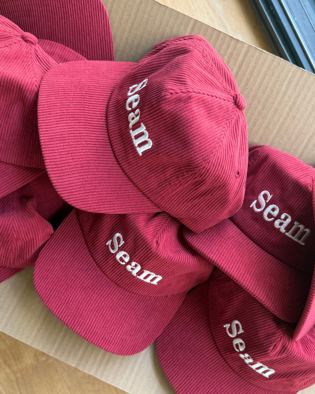 Vintage Corduroy Cap | Red