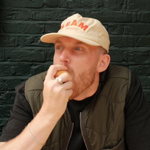 vintage 'peach' cap