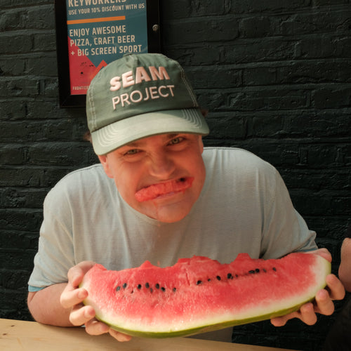 vintage 'watermelon' cap