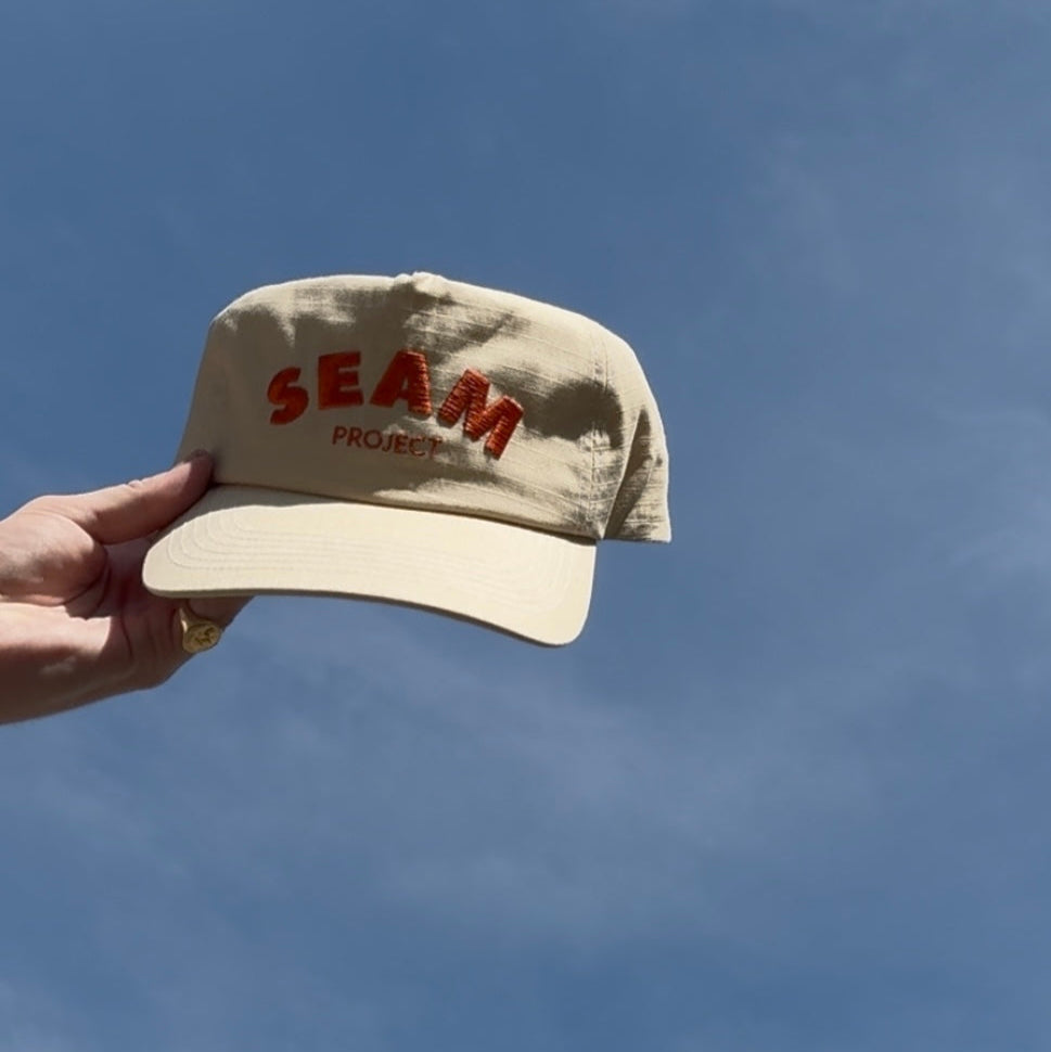 vintage 'peach' cap